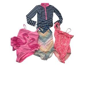 Girls Size 6/6x Swimsuit LOT (4 suits) Mini Boden, Osh kosh, Gymboree
